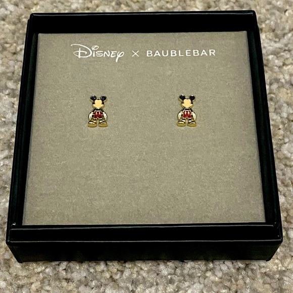 BaubleBar Jewelry - NWT Disney x BaubleBar Mickey Mouse Stud Earrings
